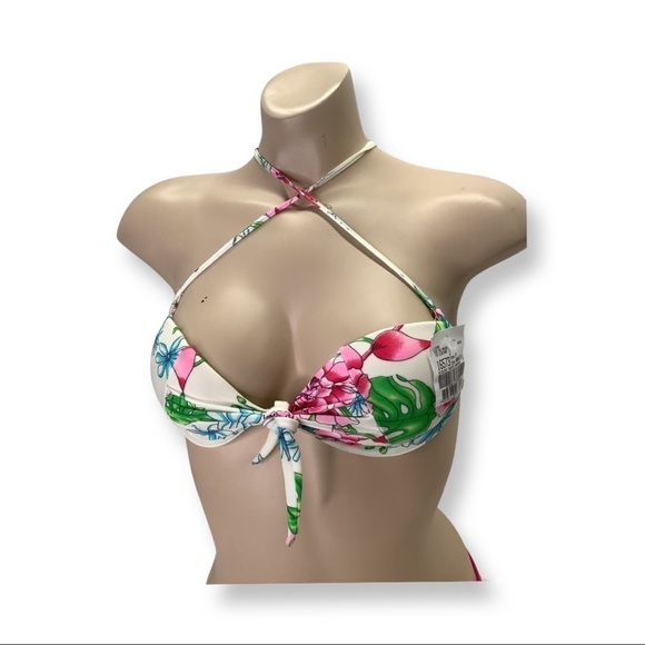 Recco Size Large Brazilian Floral and Pink Underwire Bikini Set. New With Tags. - Picture 4 of 4